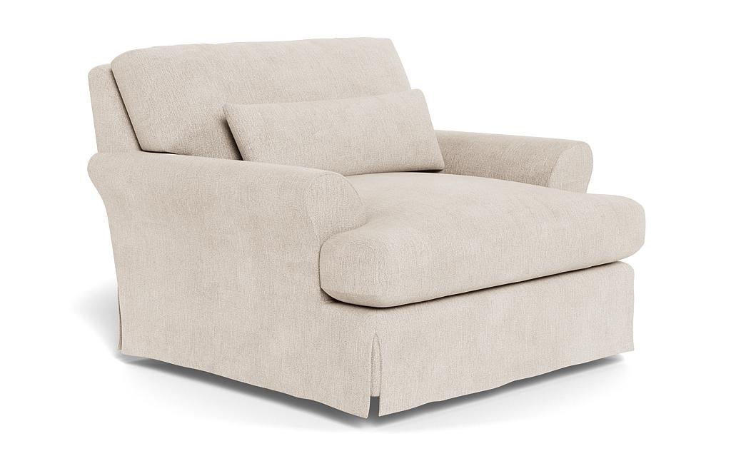 Maxwell Slipcovered Swivel Chair by Apartment Therapy - Image 1