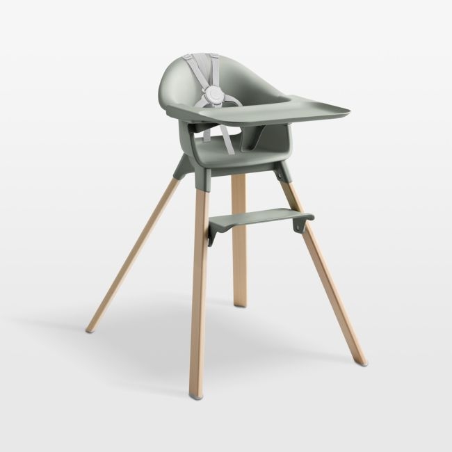 Stokke® Clikk Glacier Green High Chair with Adjustable Footrest - Image 0