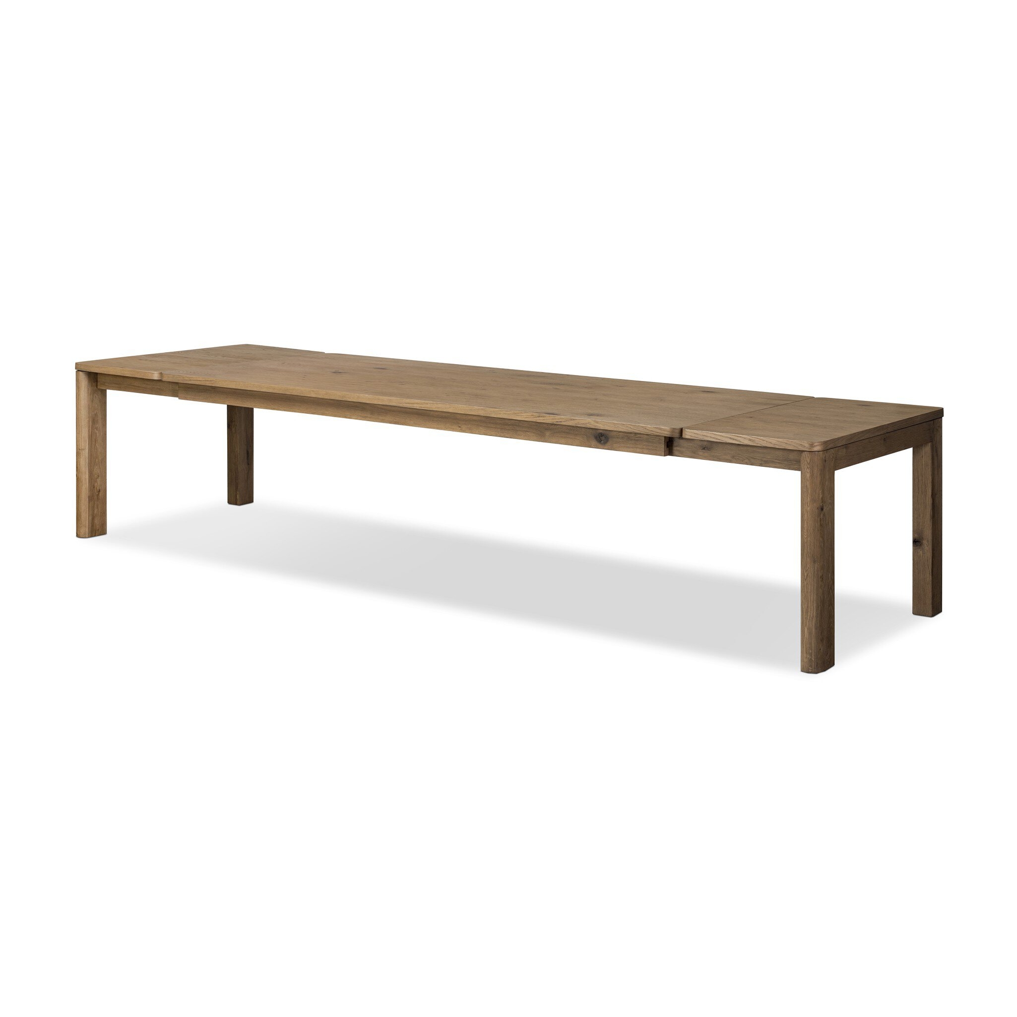 Noeline Double Extension Dining Table - Resawn Worn Oak - Image 1