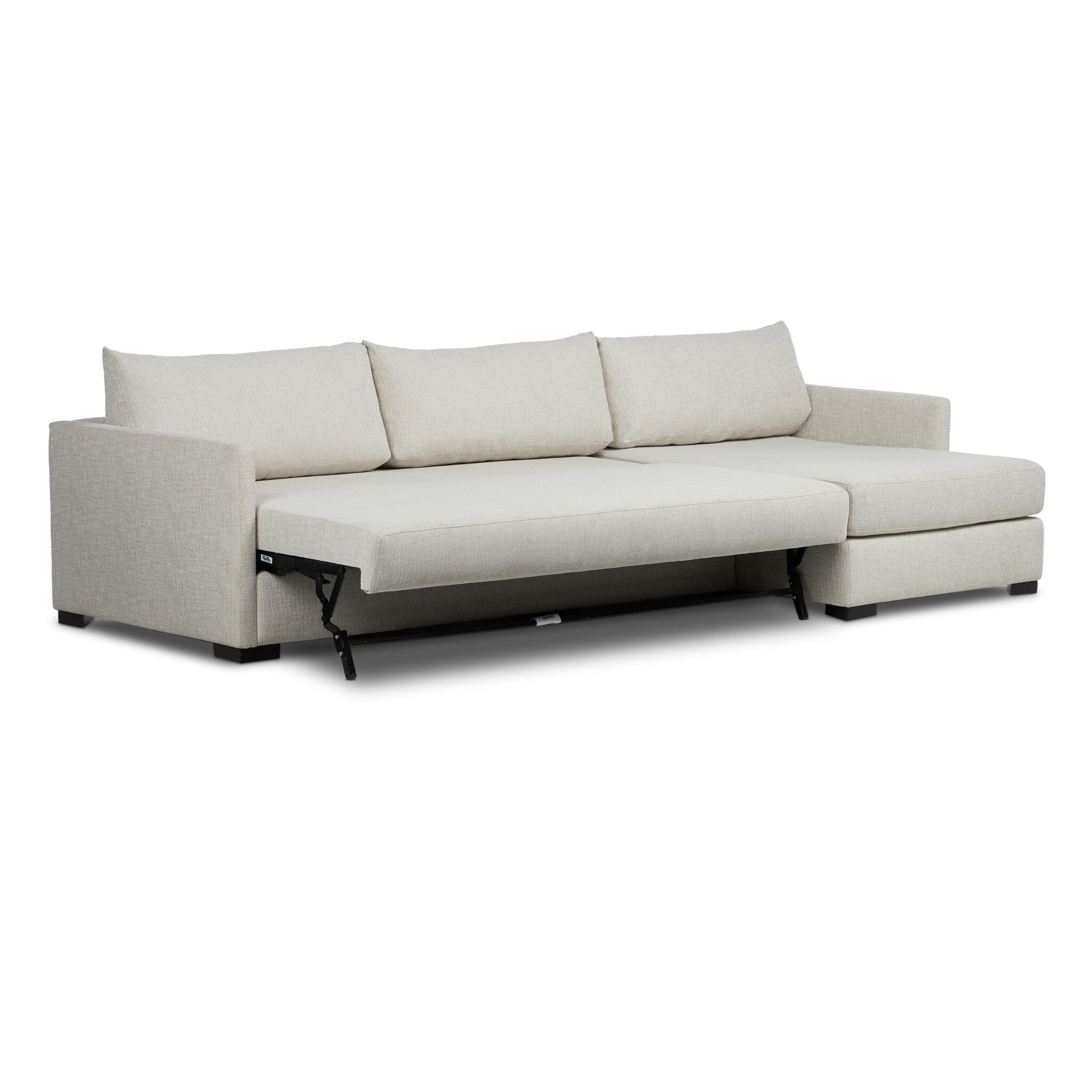 Wickham 2-Piece Sleeper Sectional - Alameda Snow - Image 7
