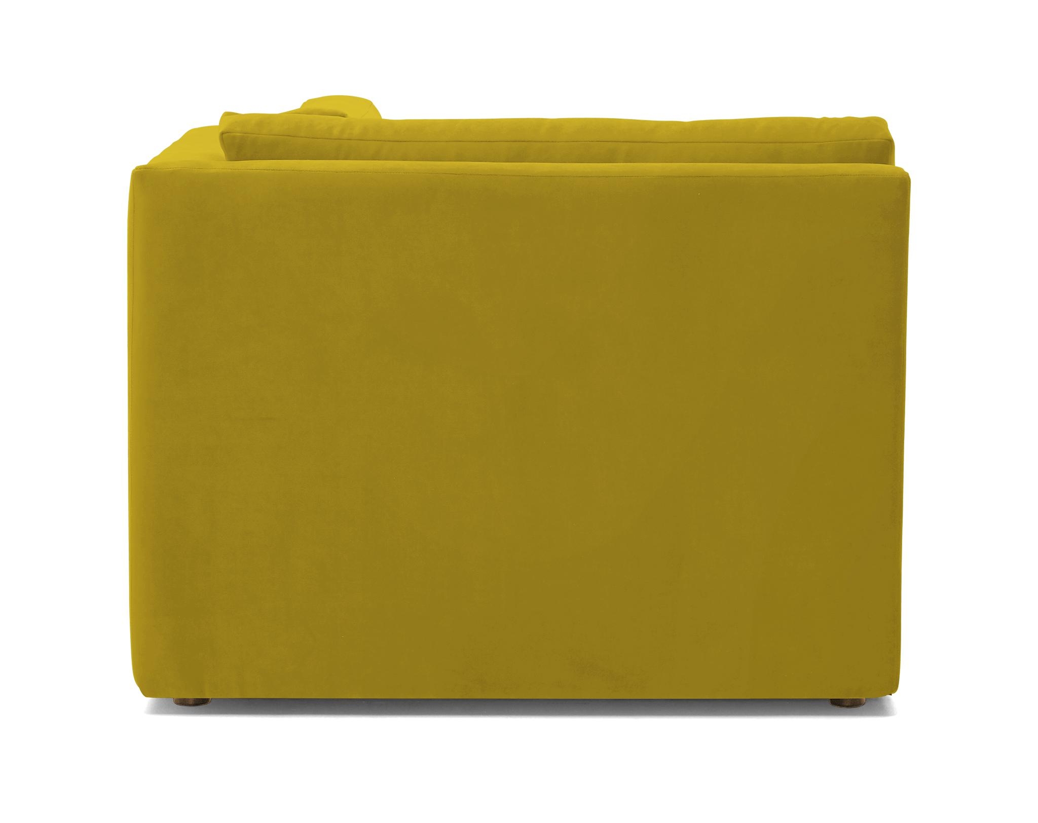 Yellow Daya Mid Century Modern Corner Chair - Bloke Goldenrod - Image 4