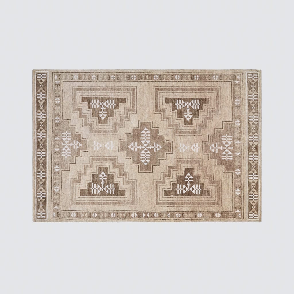 The Citizenry Mihir Hand-Knotted Area Rug | 5' x 8' | Tan - Image 2