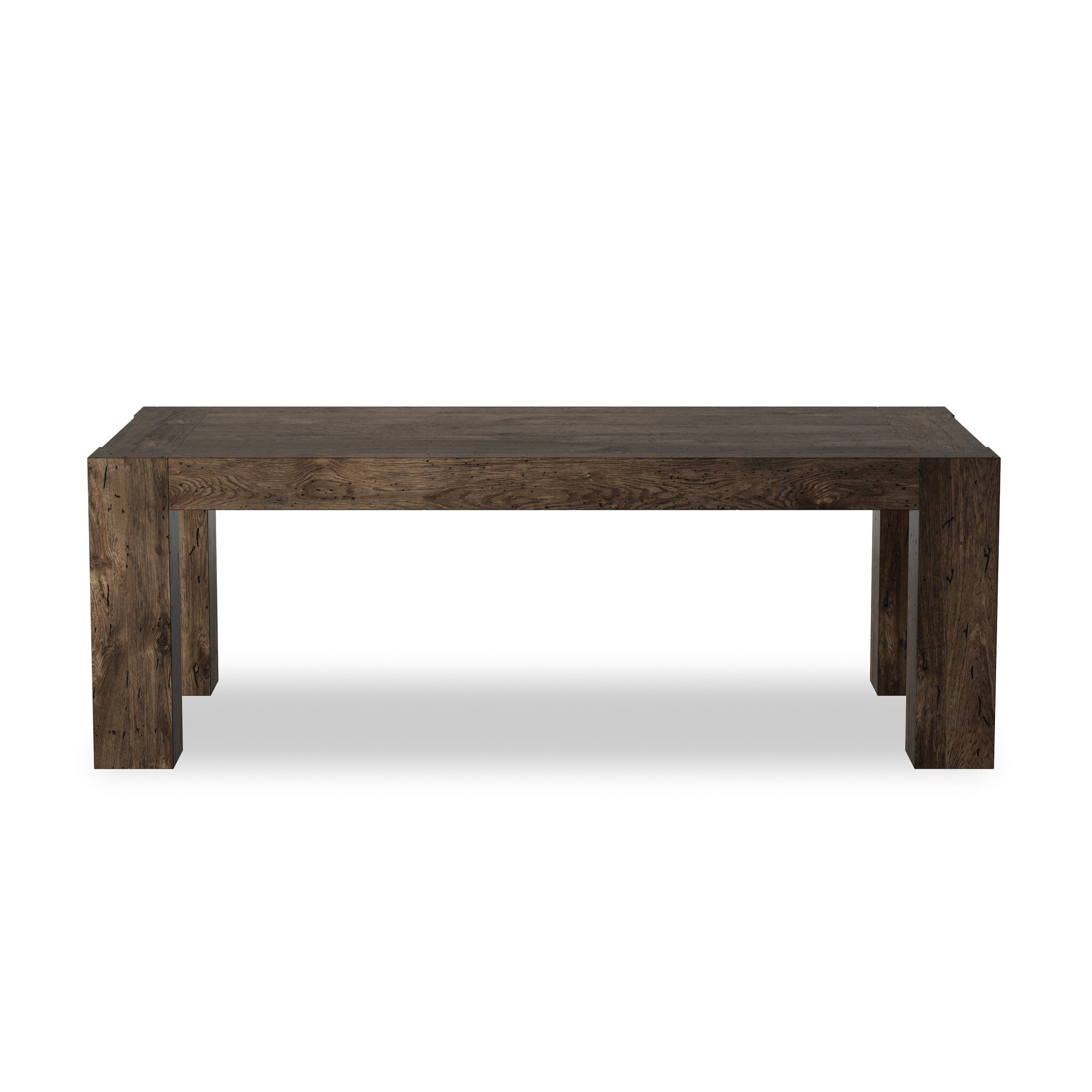 Abaso Dining Table - Ebony Rustic Wormwood Oak - Image 0