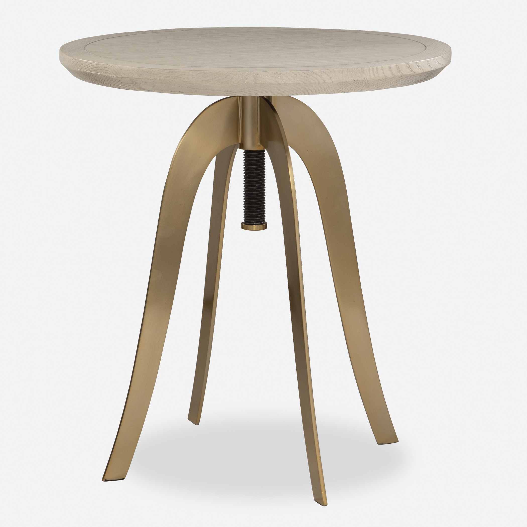 Alice Oak Adjustable Accent Table - Image 0