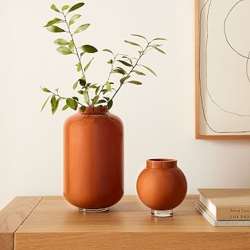 Mari Vase, Rust, Mixed Sizes, Set of 3 - Image 1