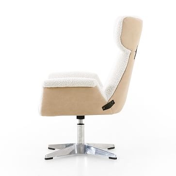 Winged Arms Desk Chair, Aluminum, Knoll Natural - Image 2