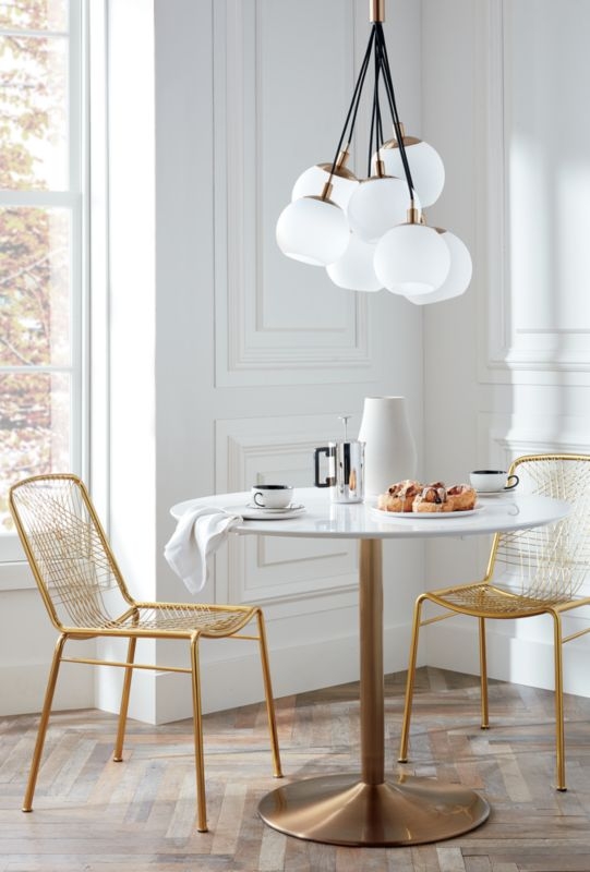 Odyssey Brass Dining Table - Image 1