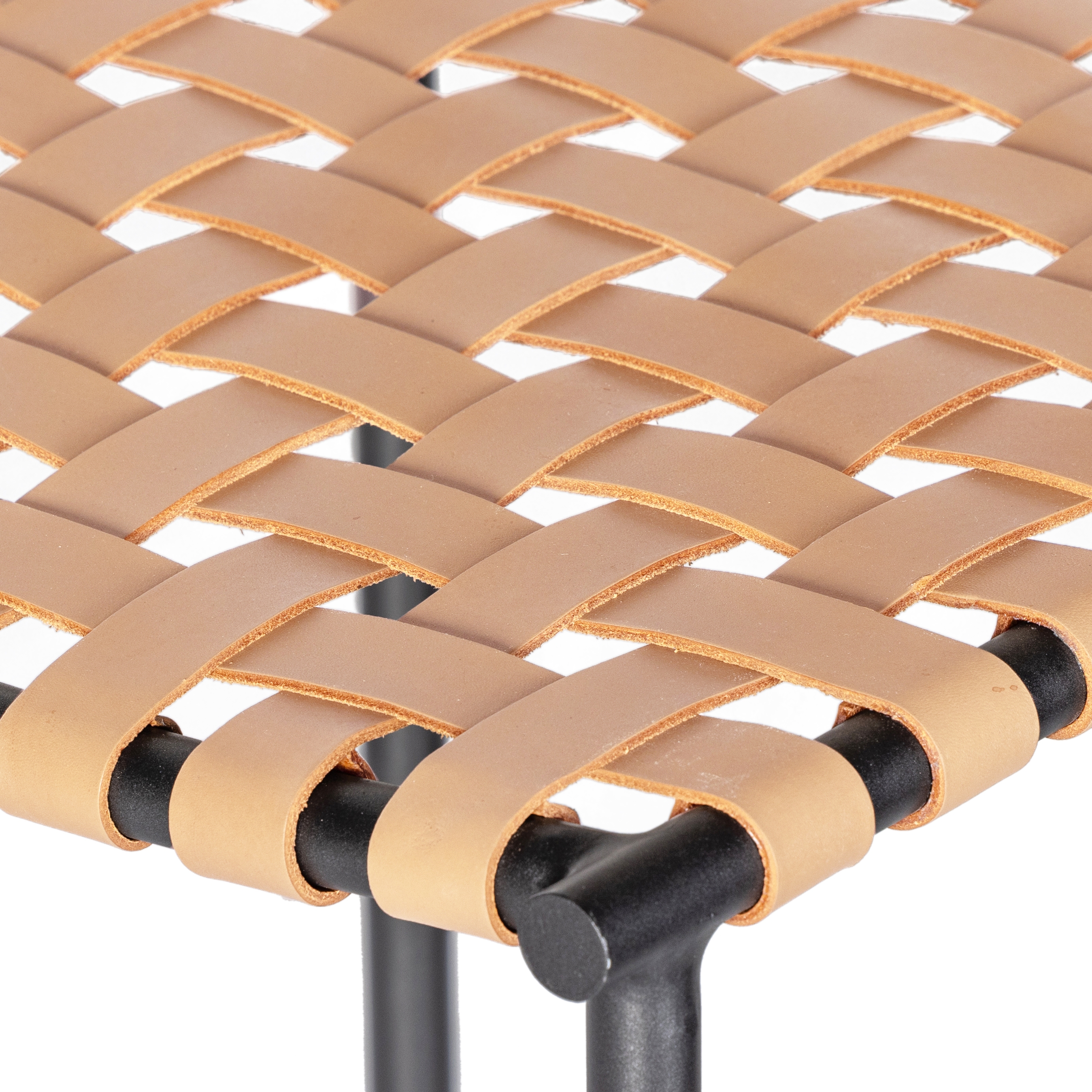 Garza Counter Stool - Natural Leather - Image 6