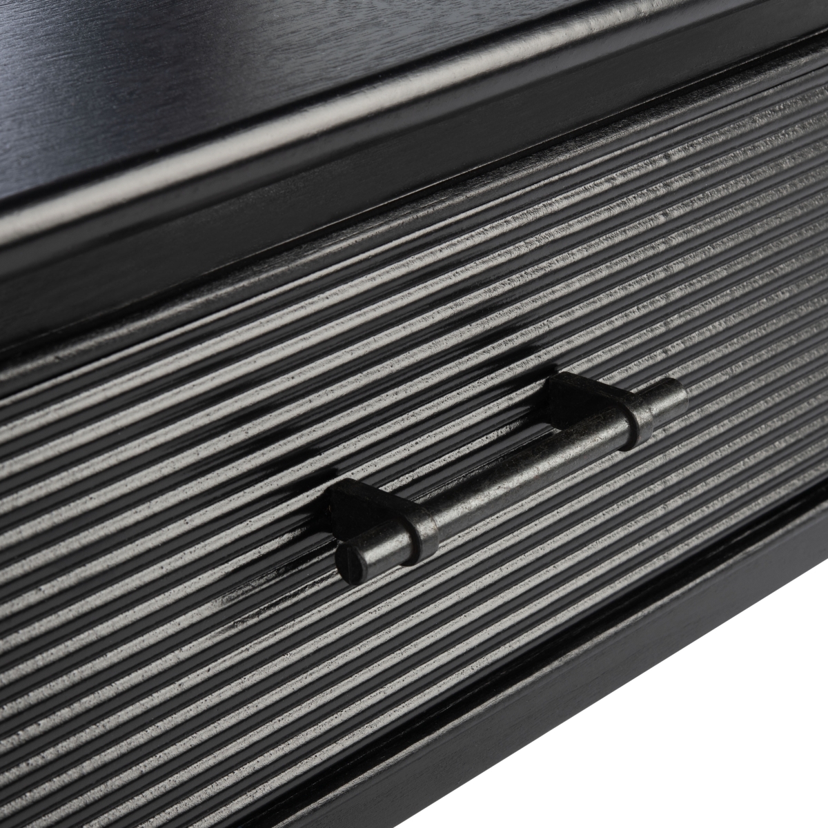 Ryder 2 Drawer Console Table - Black - Safavieh - Image 3