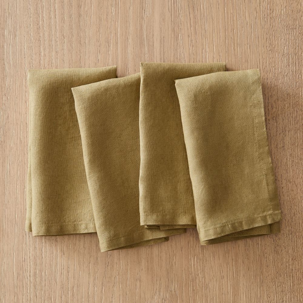 European Linen Table Linens, Napkins, Cedar, Cotton, 18x18, Set of 8 - Image 0