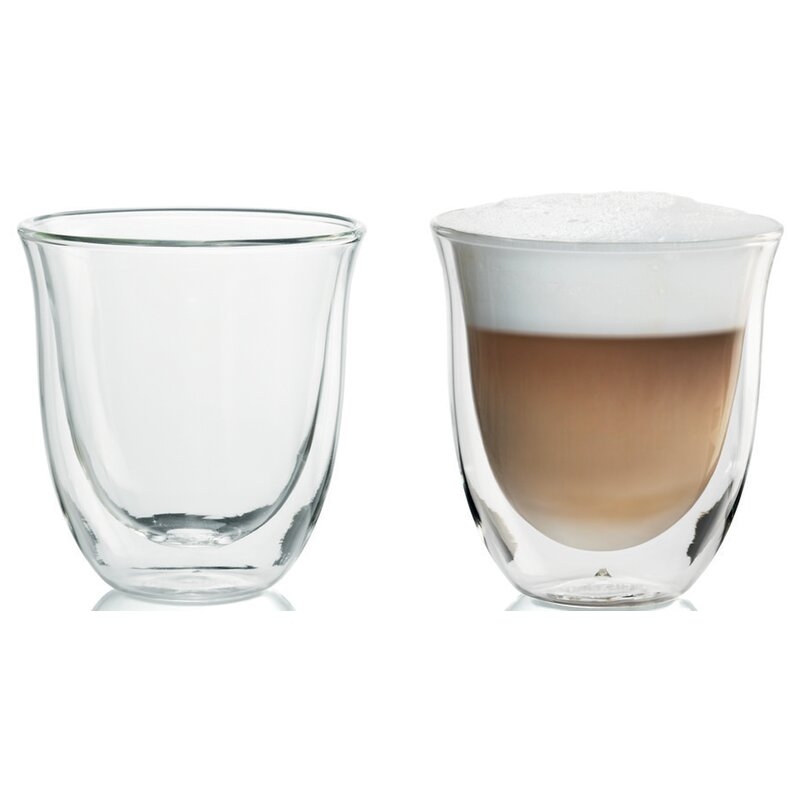 DeLonghi De'Longhi set of 2 Cappuccino Double Wall Thermal Glasses - Image 0