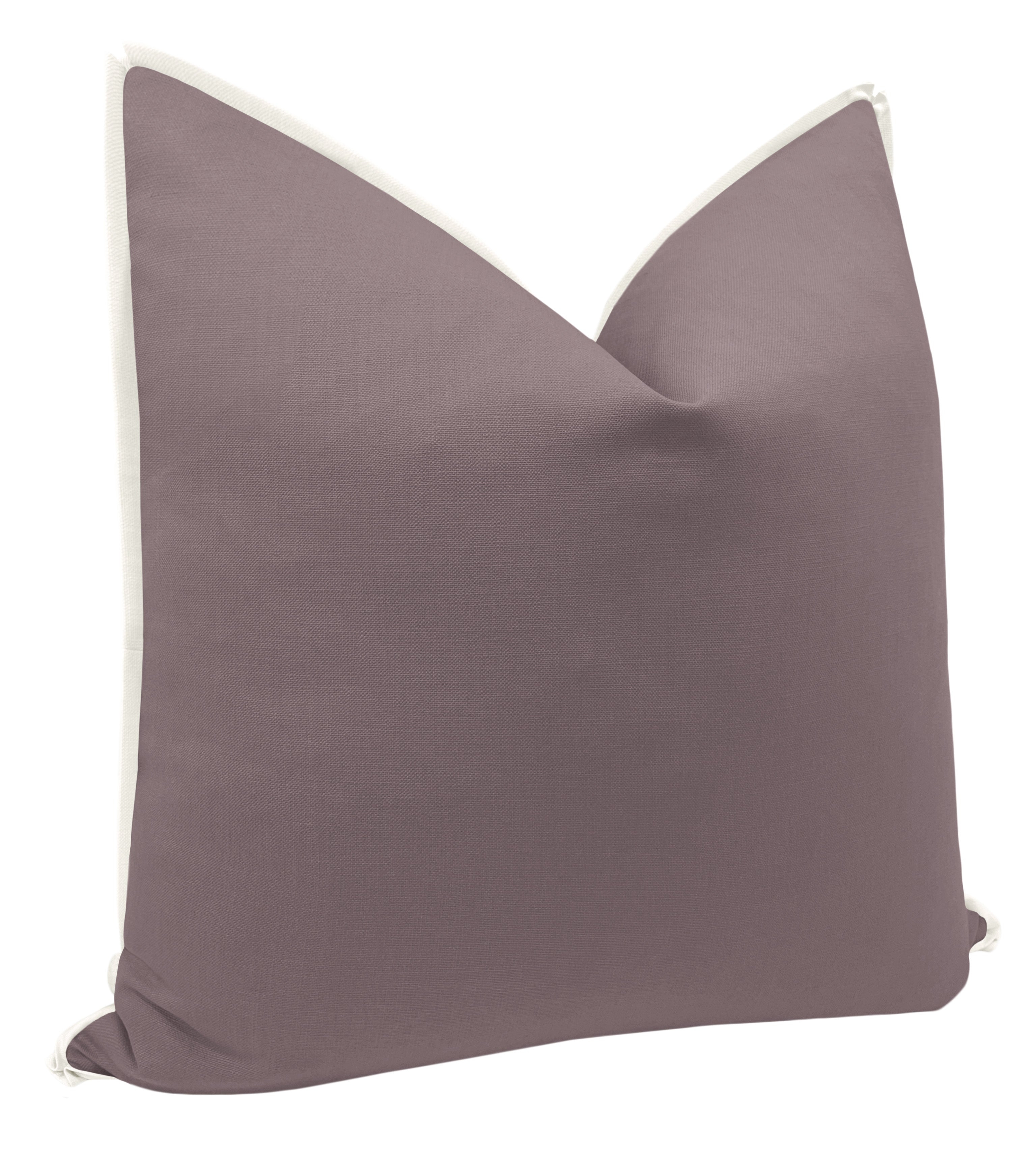 THE MARIPOSA : CLASSIC LINEN // SMOKEY AMETHYST + CLASSIC LINEN // BONE - 22" X 22" - Image 1