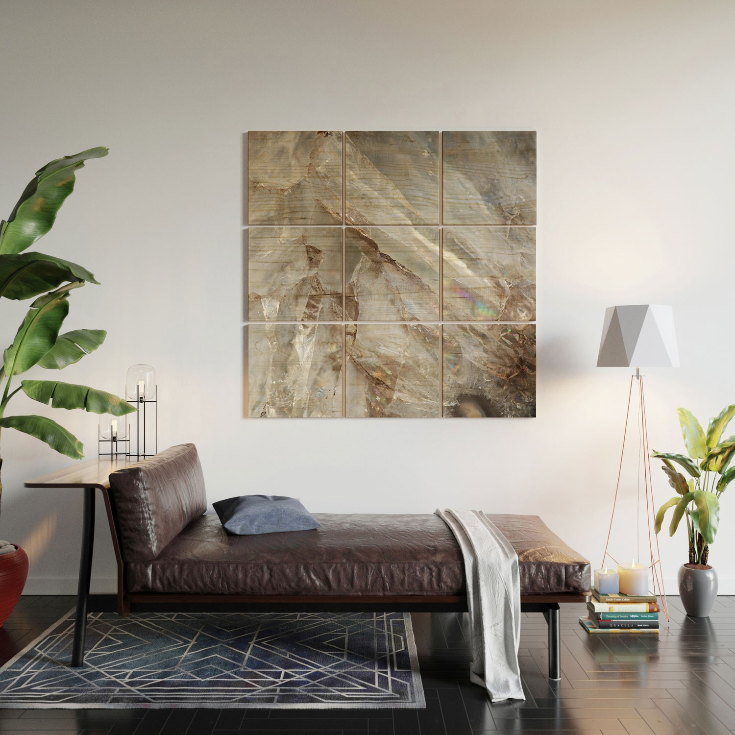 Crystalize by Bree Madden - Wood Wall Mural3' X 3' (Nine 12" Wood Squares) - Image 1