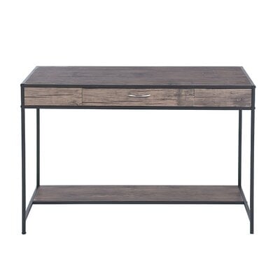 43.3-inch Retro Computer Desk With Drawer (walnut Color) - Image 0