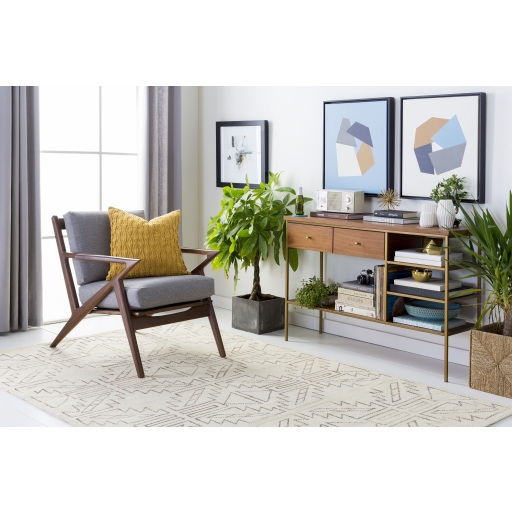 Pueblo Beige Indoor 2' x 3' Handmade Rug - Image 0