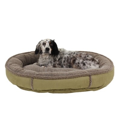 Faux Suede and Tipped Berber Orthopedic Comfy Cup Bolster - Image 0