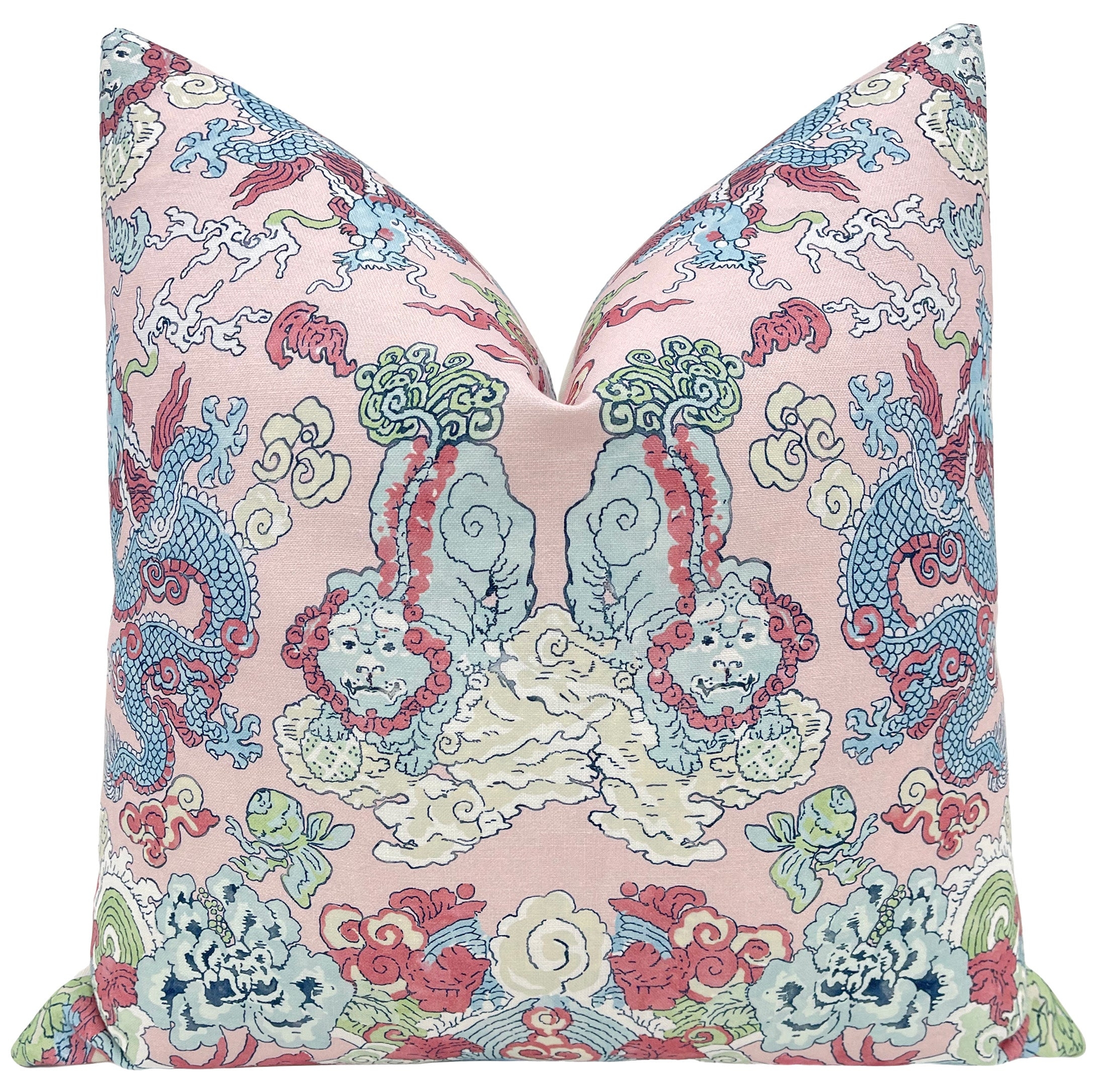 MAGIC MOUNTAIN DRAGON // BLUSH - 20” X 26” STANDARD SHAM - Image 0