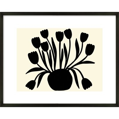 Pot Of Tulips By Annie Naranian - Framed Wall Art - Image 0