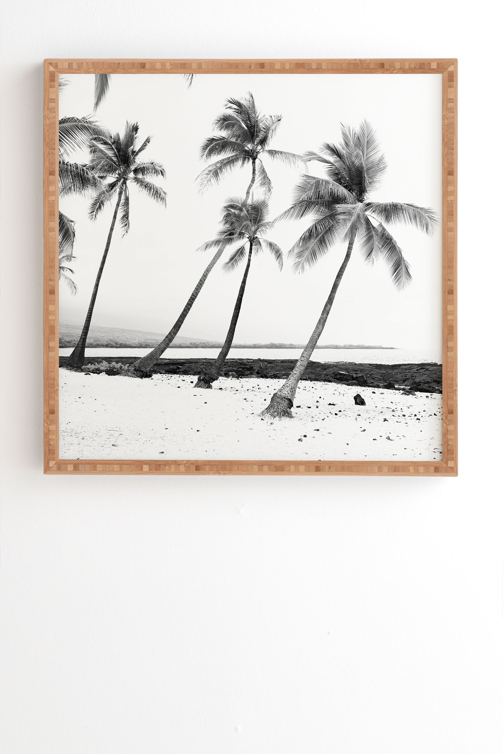 Island Time by Bree Madden - Framed Wall Art Bamboo 14" x 16.5" - Image 1