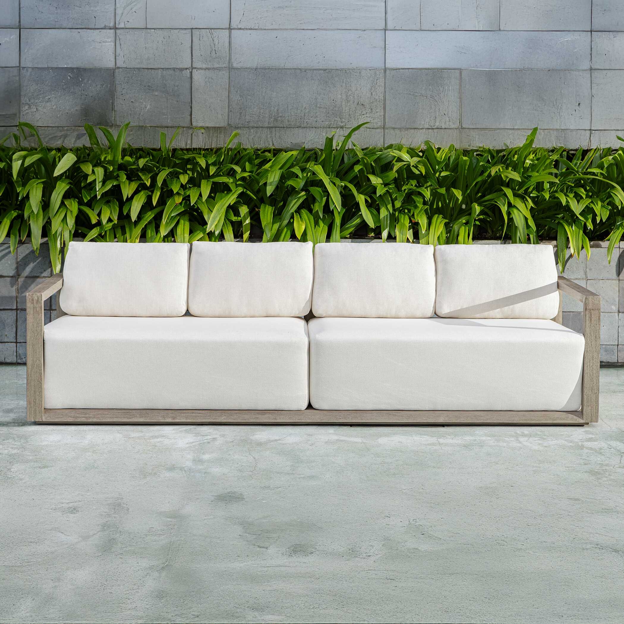 Remsen Outdoor Gray Sofa - Image 3