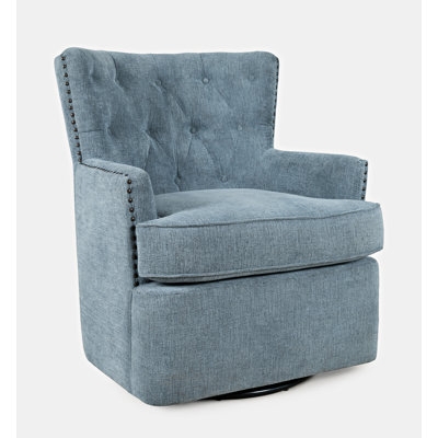 Fraiture 30'' Wide Tufted Swivel Armchair - Image 0