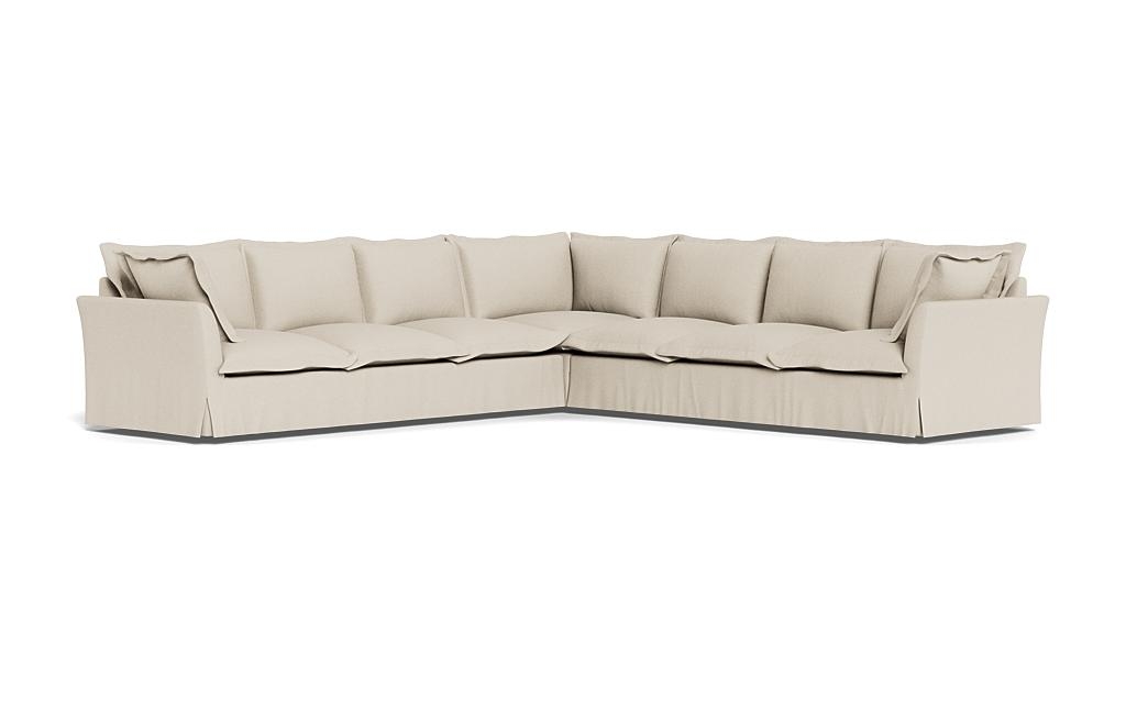 Skylar Slipcovered Corner 6-Seat Sectional Sofa - Image 1