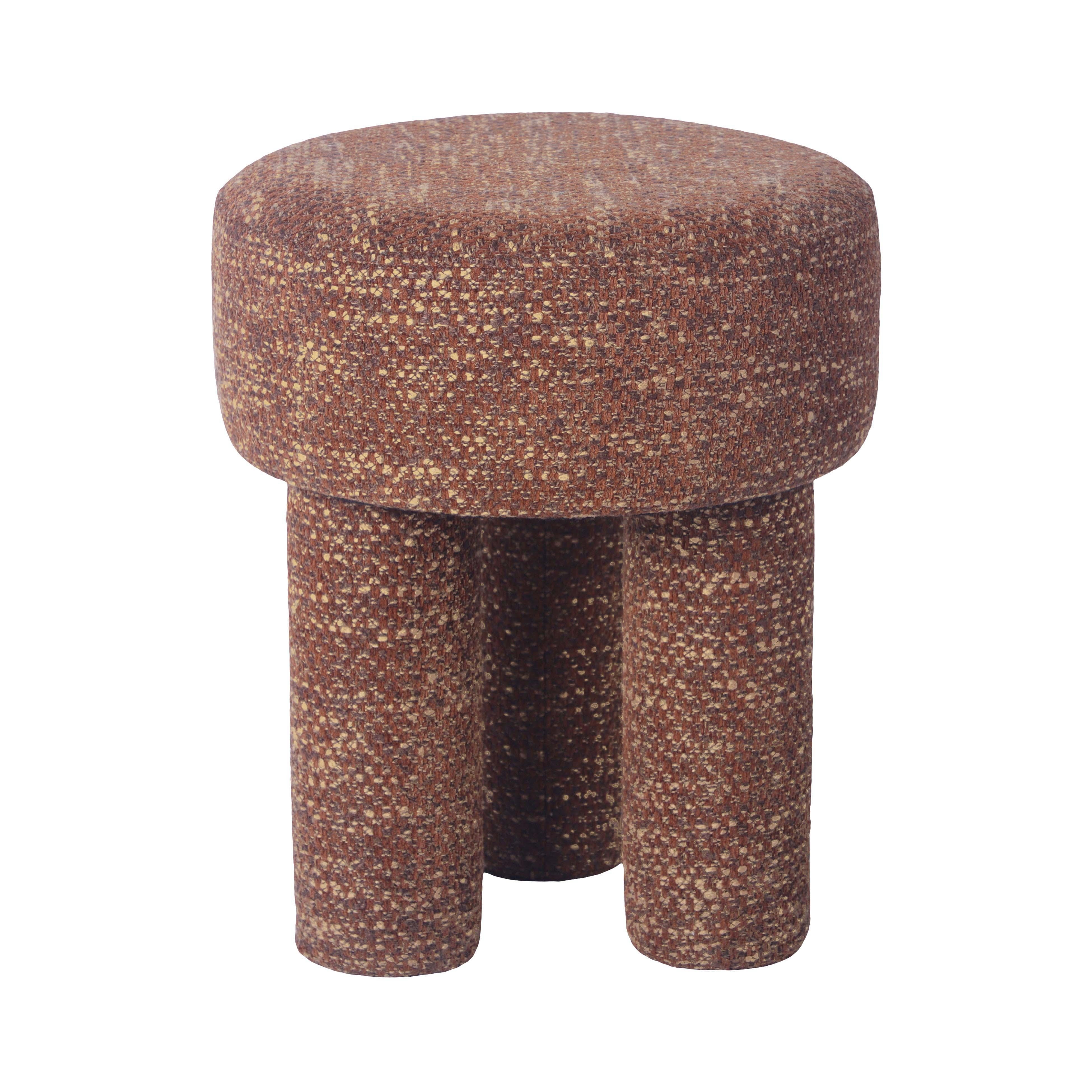 Claire Sedona Brown Knubby Stool - Image 0