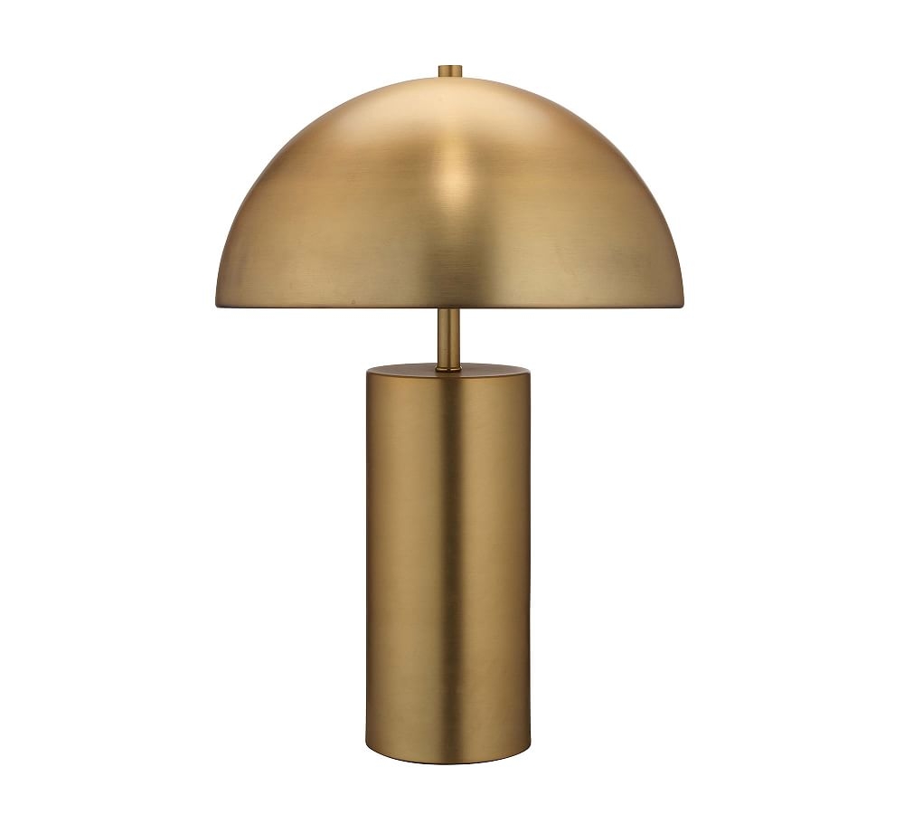 Edith Iron Table Lamp, Antique Brass - Image 0