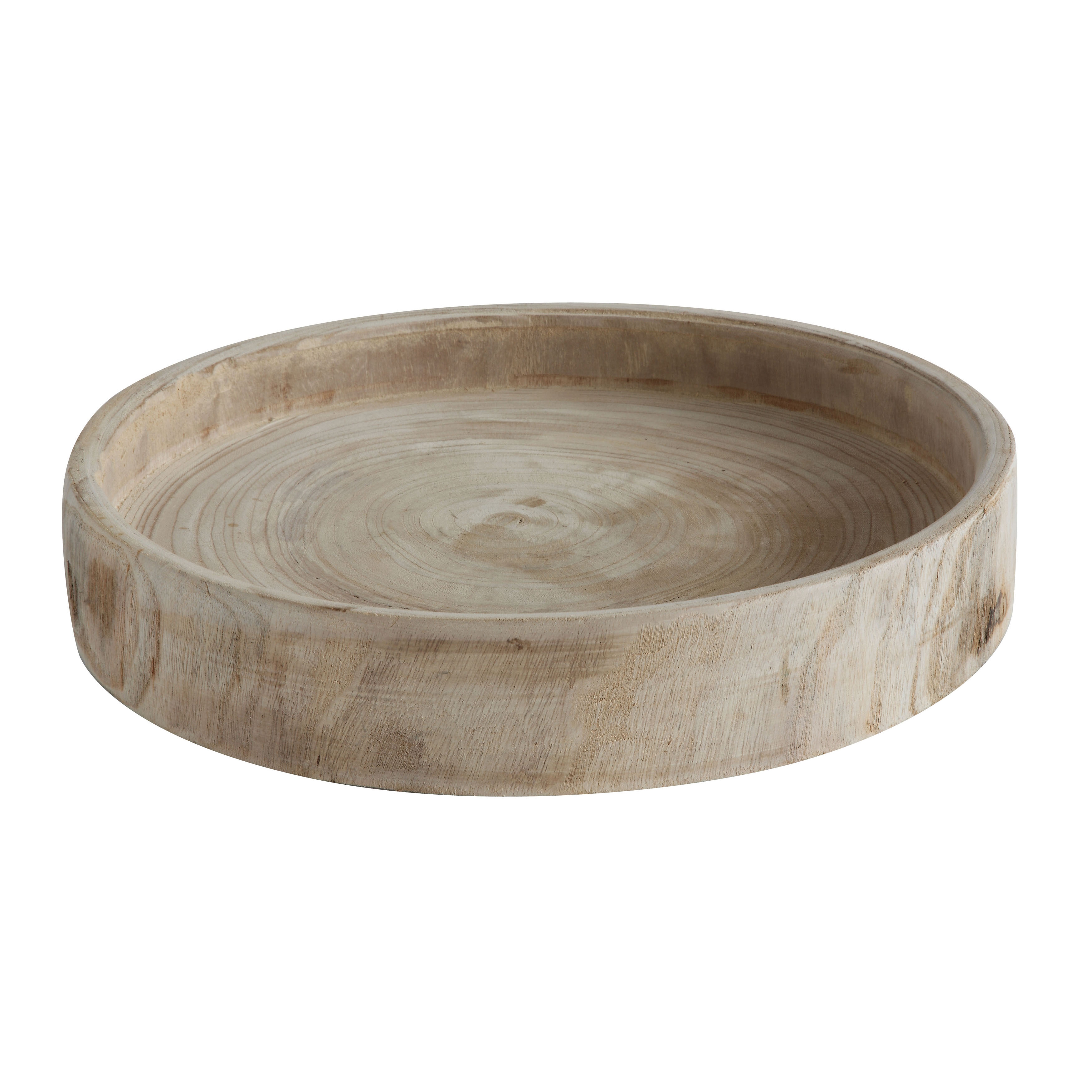 Paulownia Wood Hand Carved Tray - Image 0