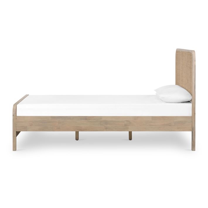 Modern Rattan Bed, Queen, Natural - Image 2