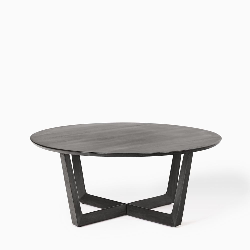 Stowe Black 36 Inch Round Coffee Table - Image 0