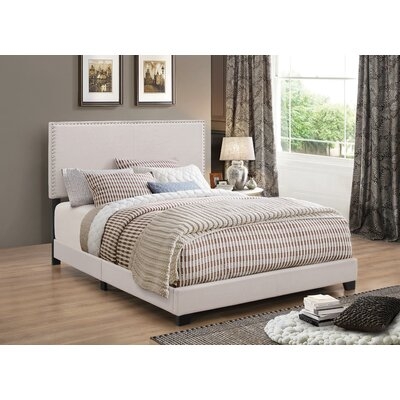 Jaise Upholstered Bed With Nailhead Trim - Image 0