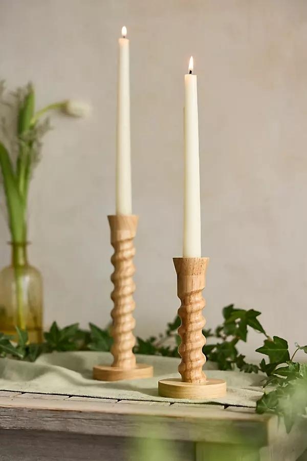 Rubber Wood Taper Holder - Image 0