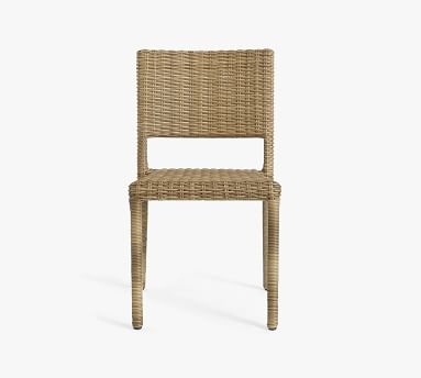 Torrey All-Weather Wicker Stackable Dining Chair, Natural - Image 1