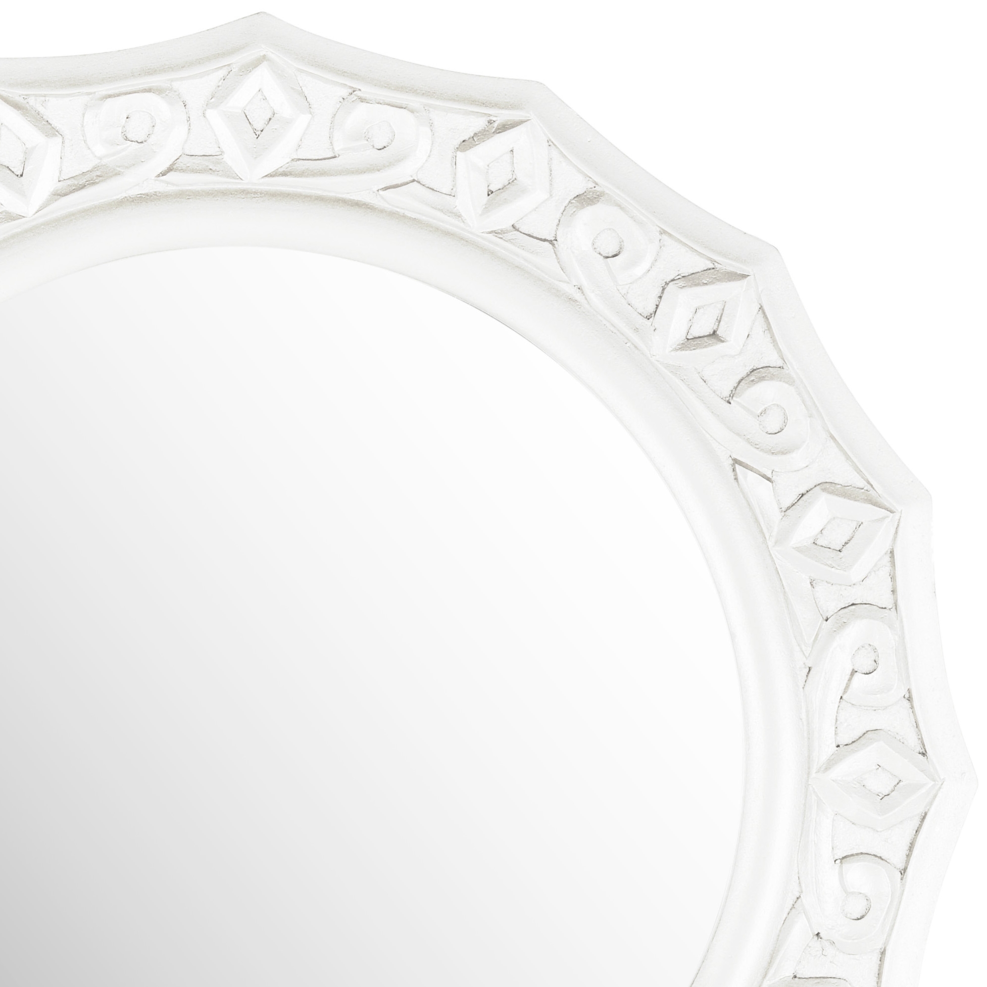Gossamer Lace Mirror - White - Arlo Home - Image 1