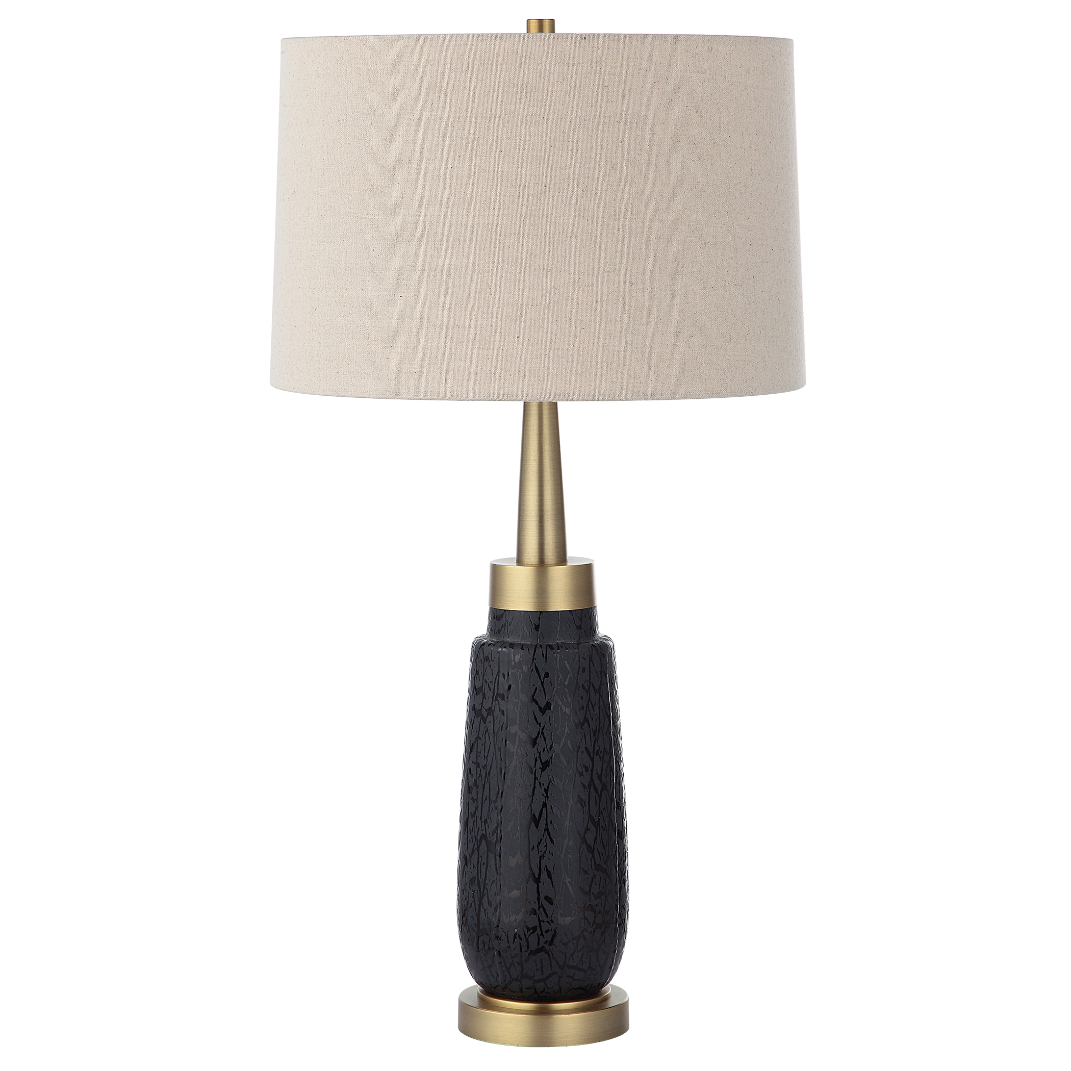Spyglass Black Wood Grain Table Lamp - Image 3