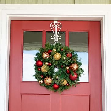 Vertical Wreath Hanger, Elegant, Brown - Image 3