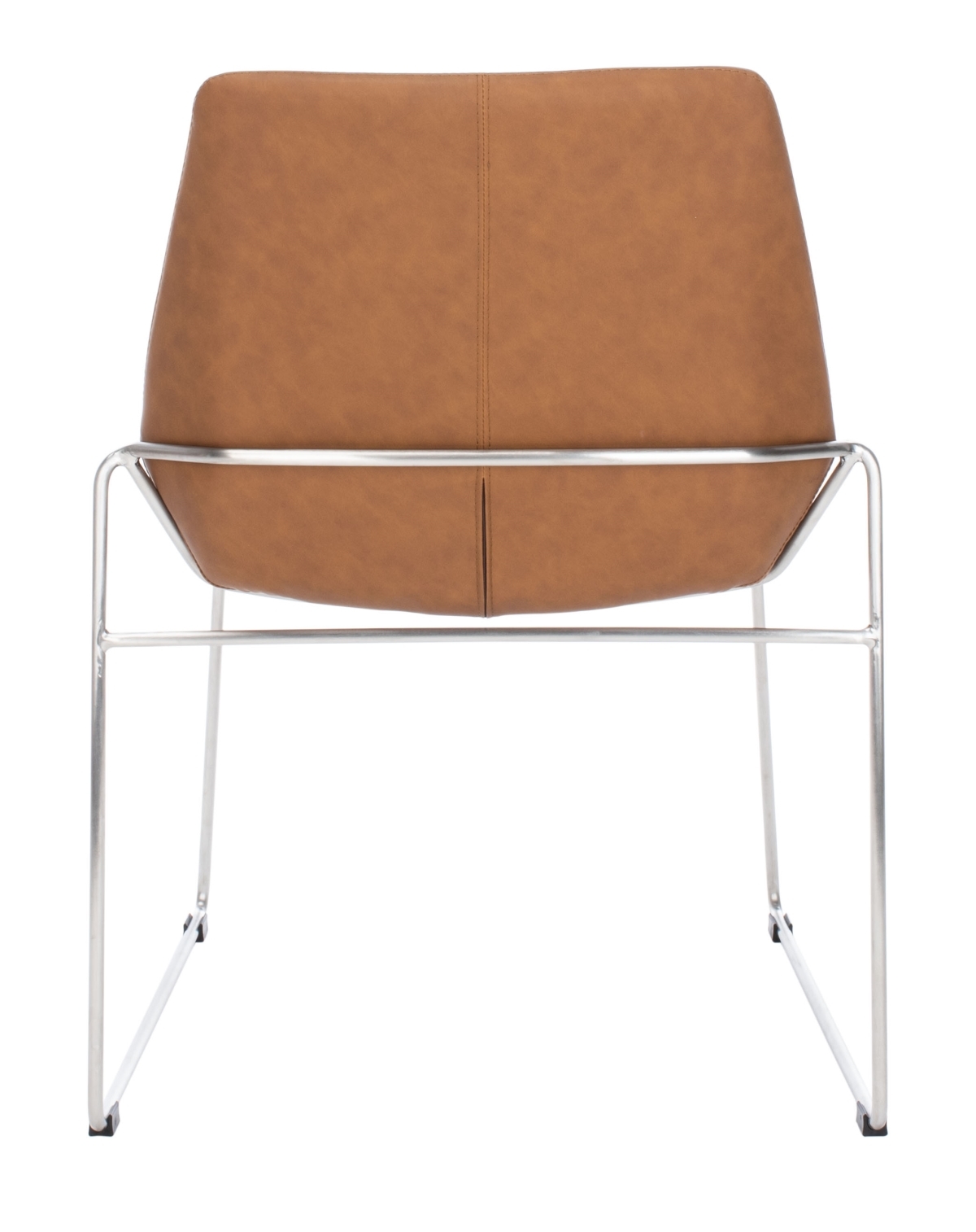 Alexis Midcentury Dining Chair - Cognac / Silver - Safavieh - Image 7