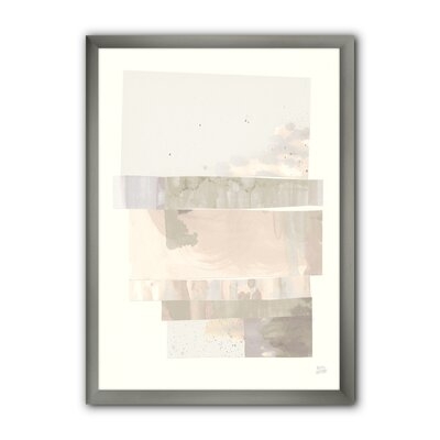 'Geometric Neutral Form I' - Picture Frame Print on Canvas - Image 0