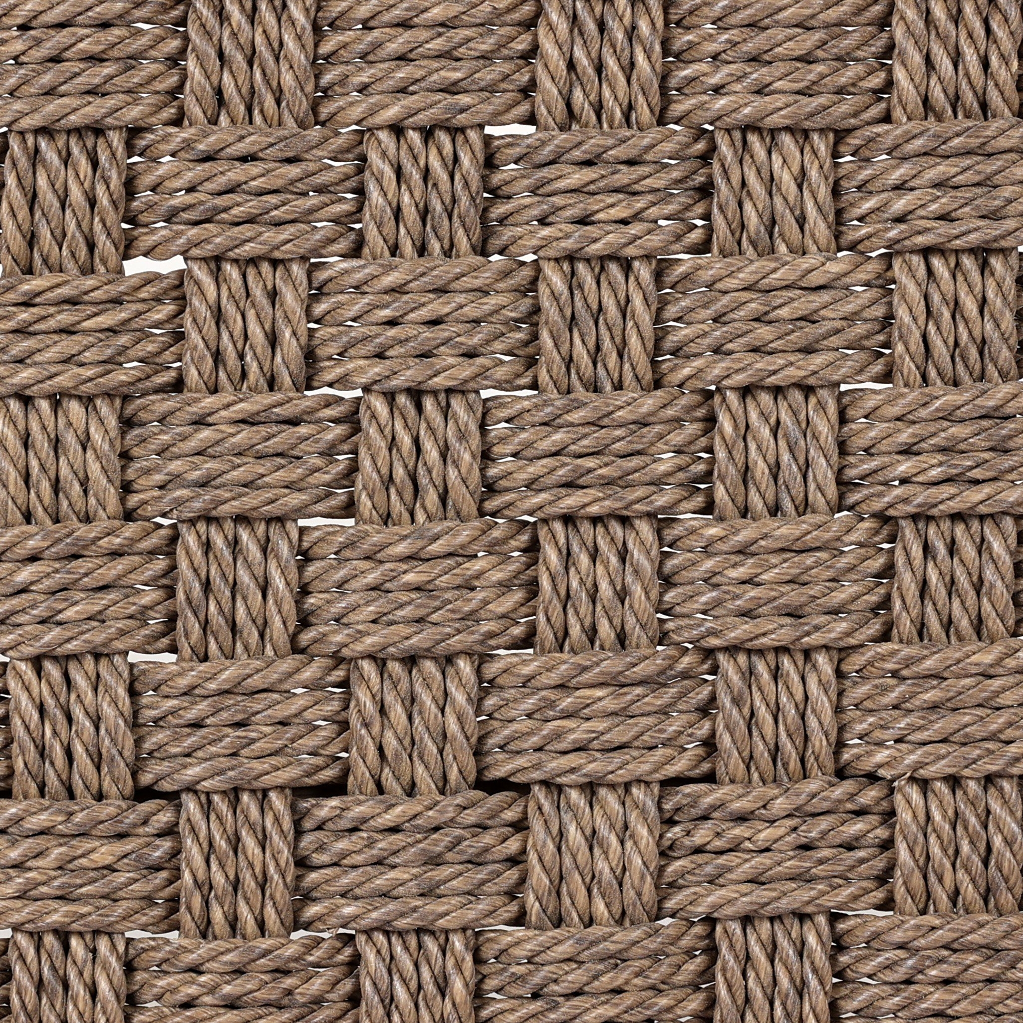 Moxie Outdoor Bench - Dark Textured Woven - Image 4