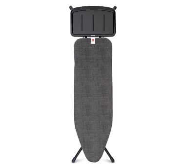 Brabantia Black Denim Ironing Board With Solid Steam Unit Holder, 49" X 15" - Image 4