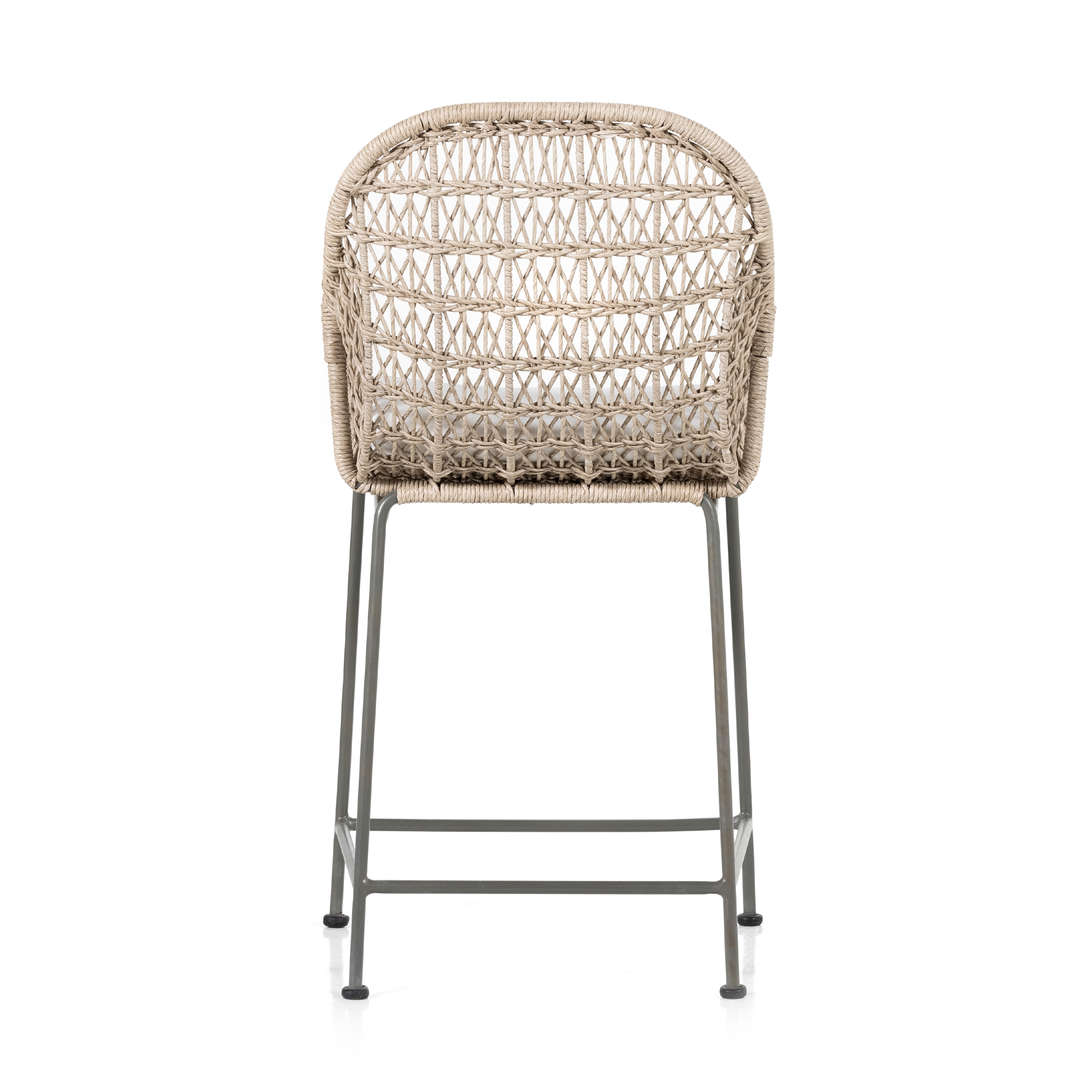 Bandera Outdoor Stool W/Cshn-Wht-Counter - Image 4