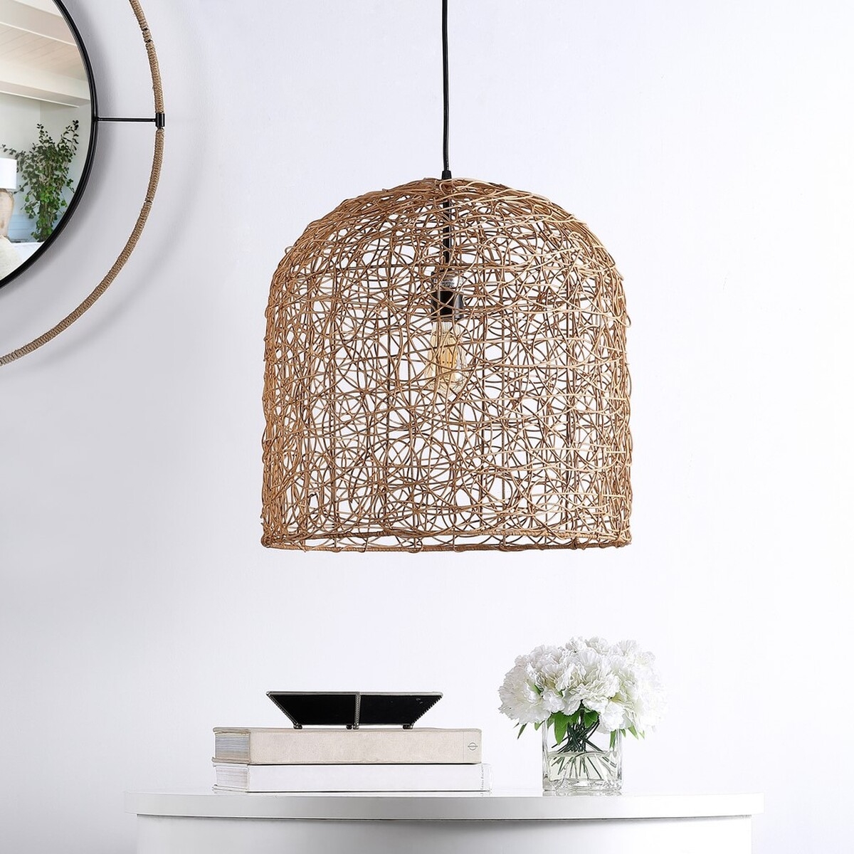 Bianco 18 Inch Pendant - Natural - Image 2