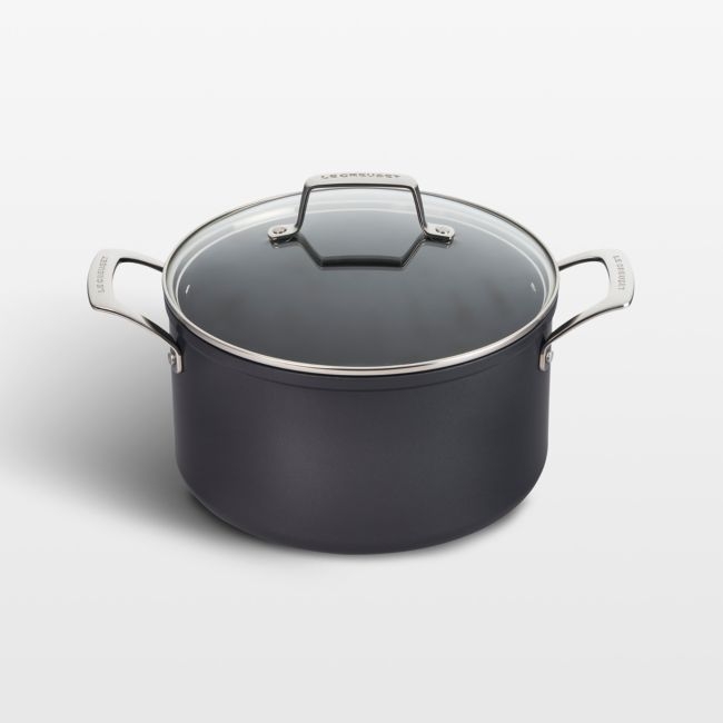 Le Creuset ® Essential Ceramic Non-Stick 6.3-Qt.  Stockpot with Glass Lid - Image 0