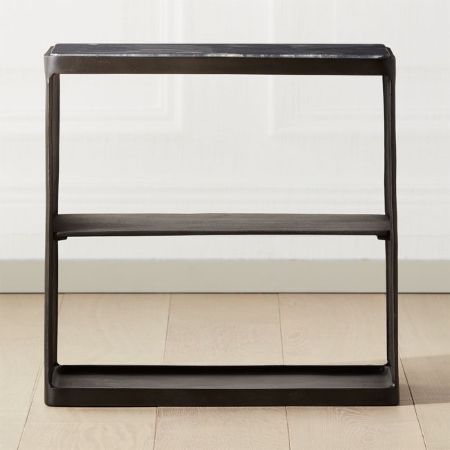 Quarry Black Marble Side Table - Image 0