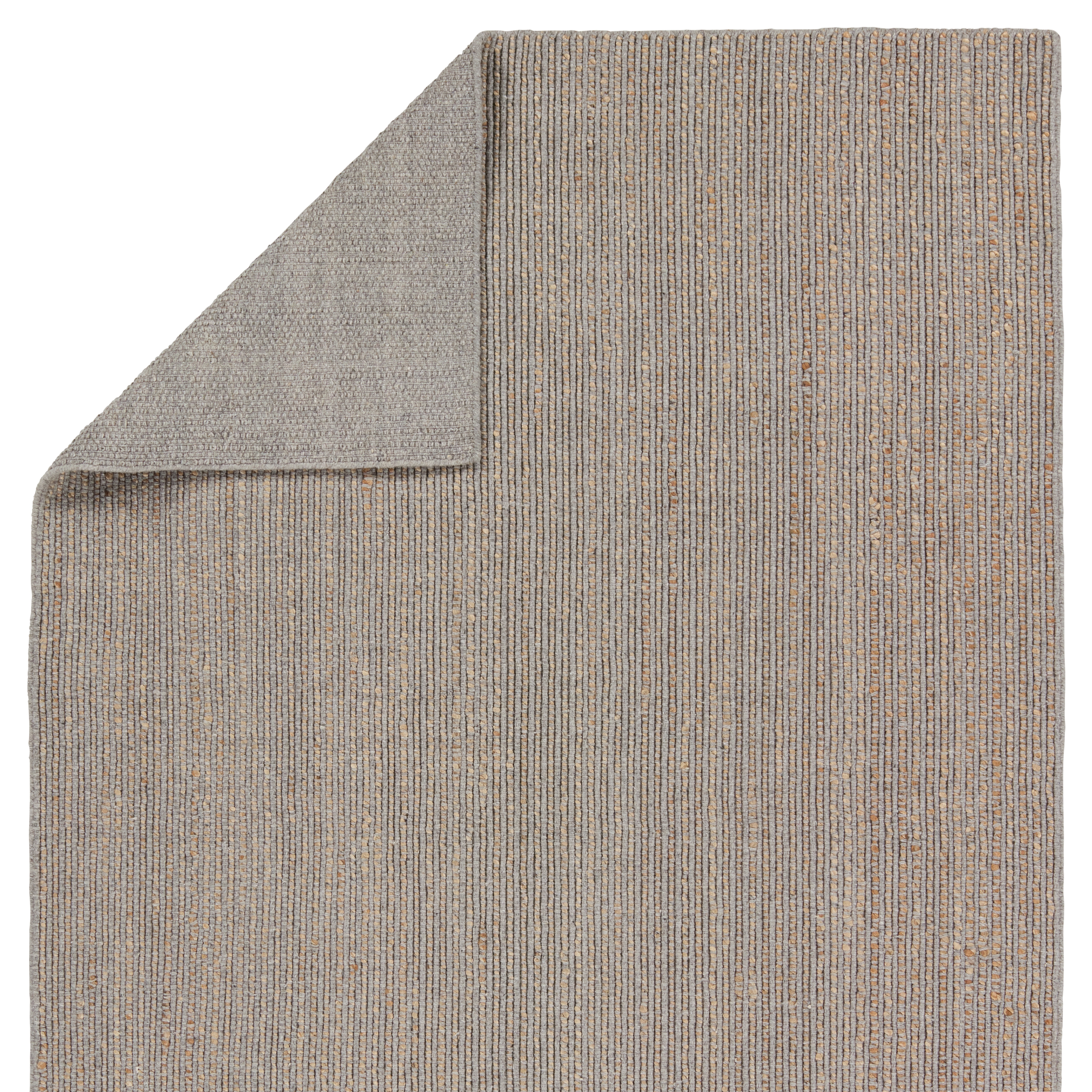 Latona Handmade Striped Gray/ Brown Area Rug (5'X8') - Image 2