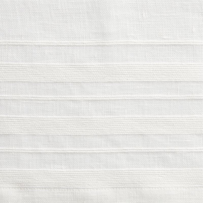 Ivory EUROPEAN FLAX ™-Certified Linen Sheer Stripe Window Curtain Panel 52"x120" - Image 2