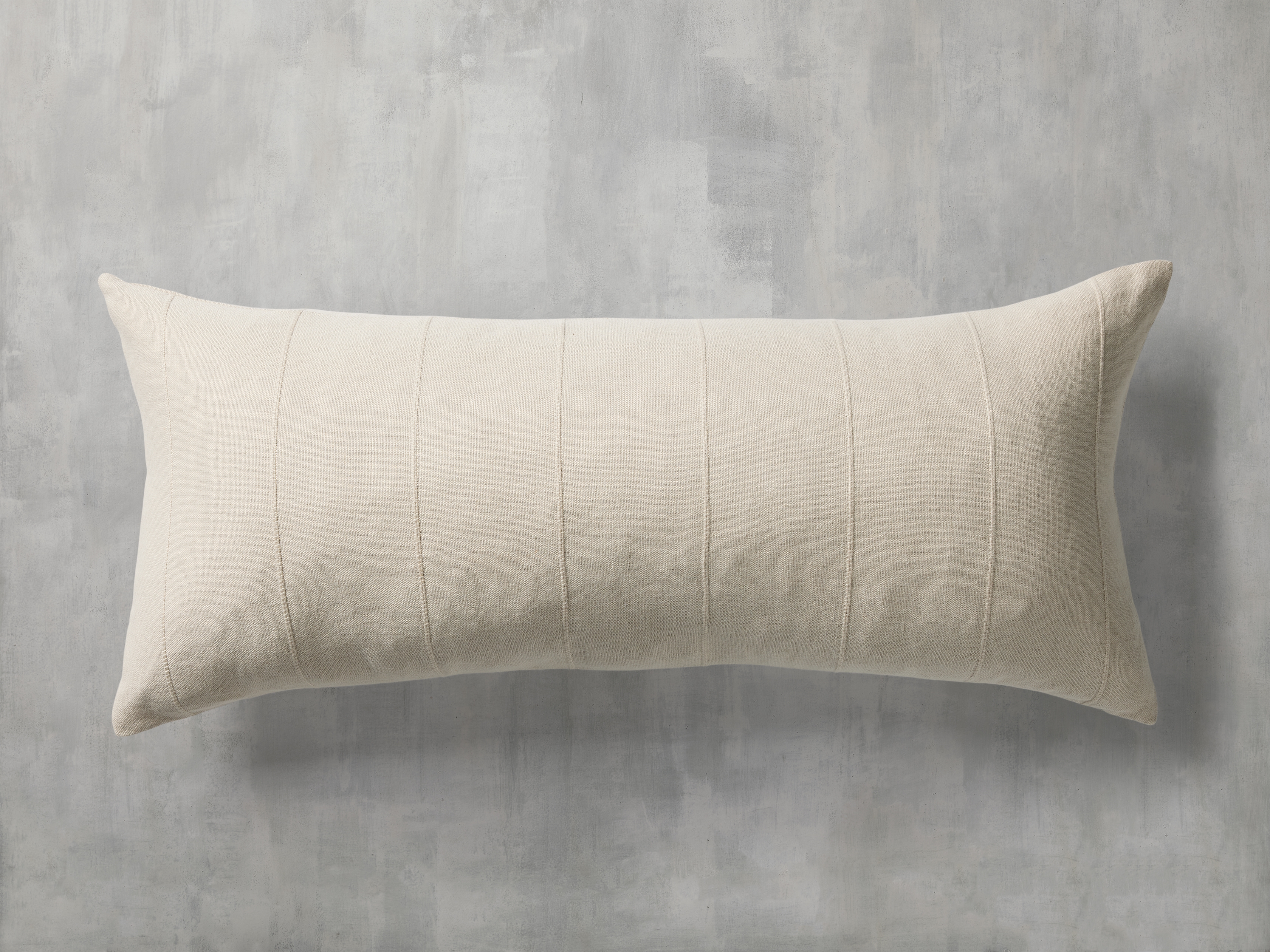 Linen 31" X 14" Lumbar Pillow Cover in Natural   - Image 0