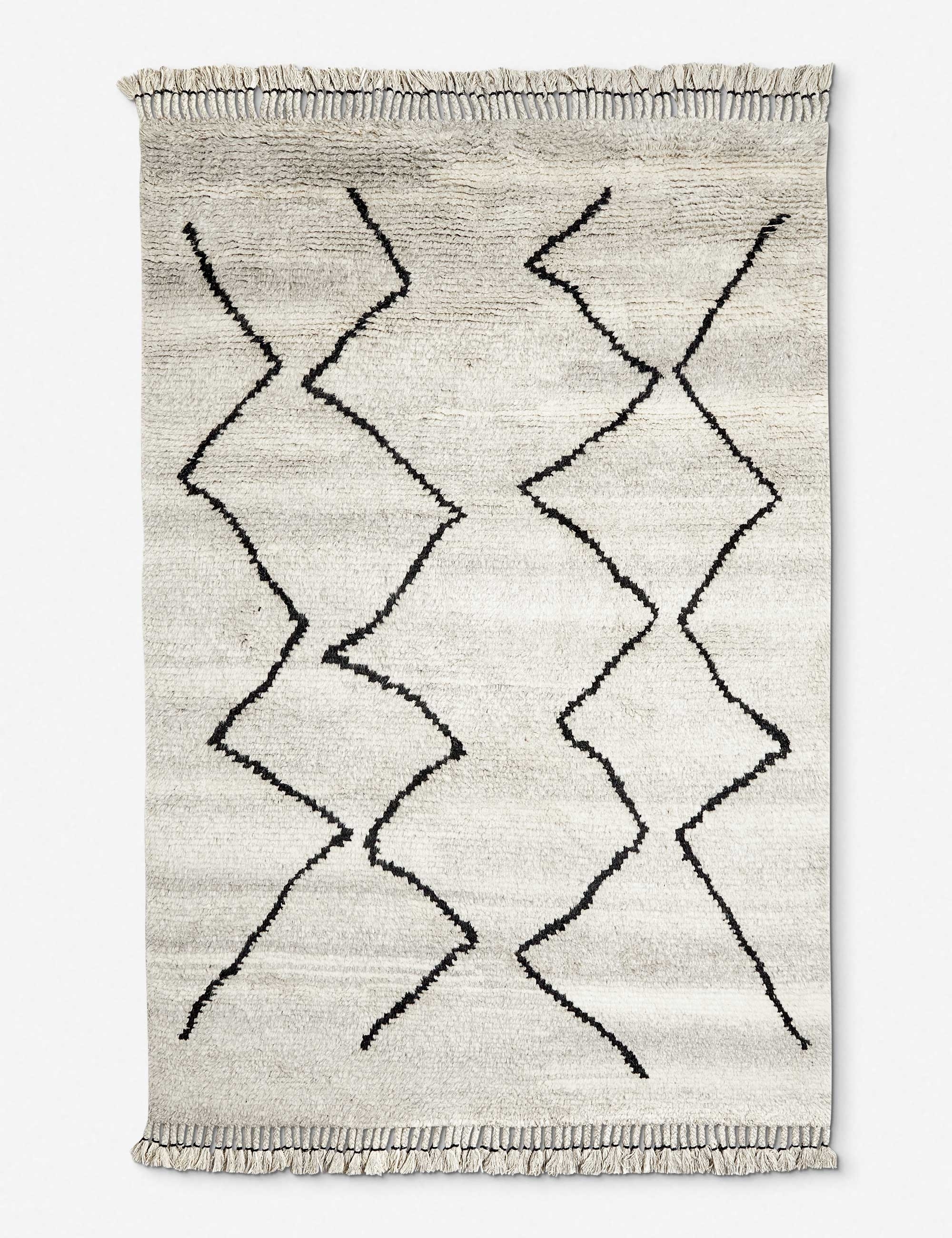 Leila Hand-Knotted Wool-Blend Moroccan Shag Rug - Image 8