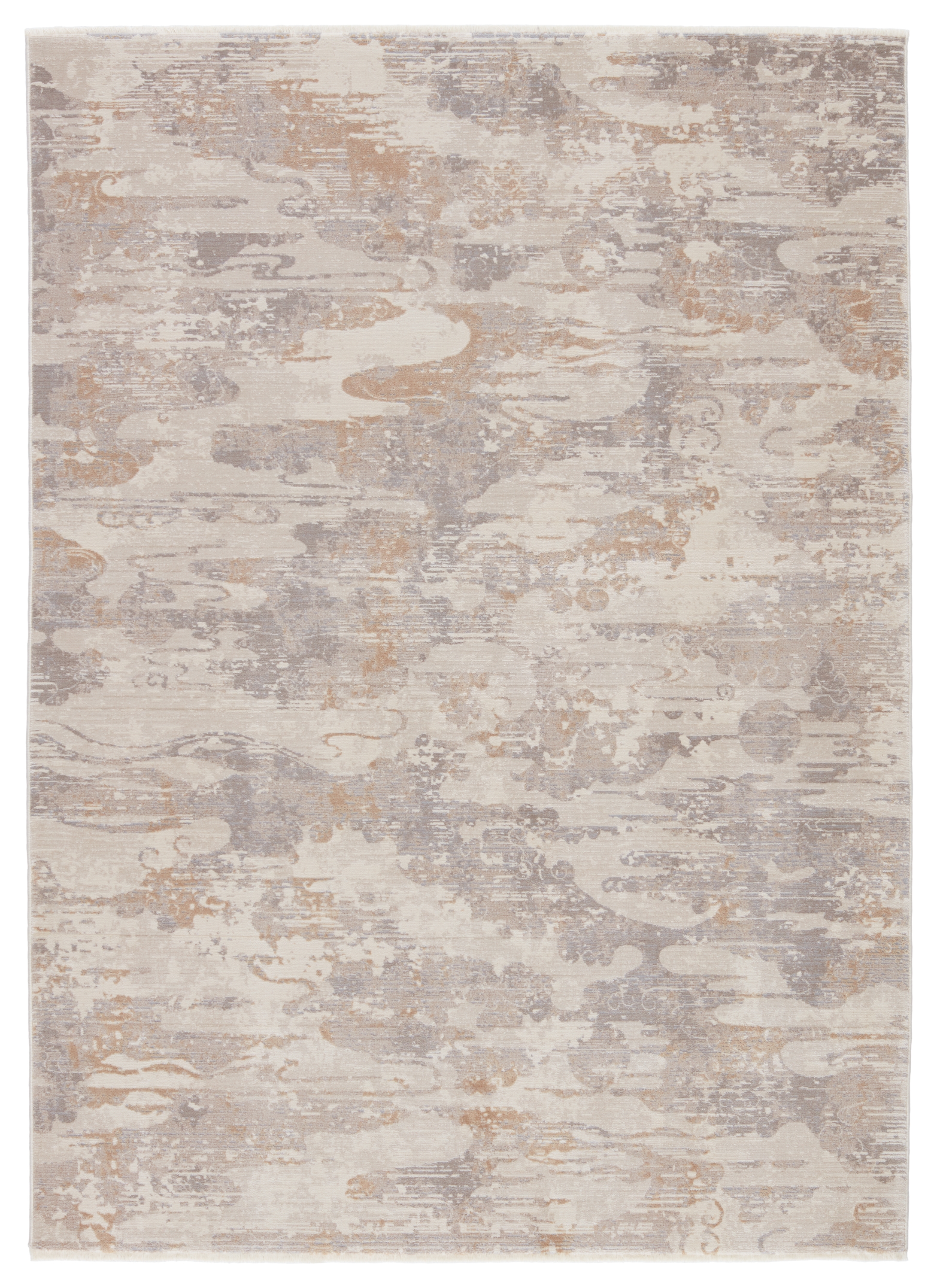 Kevin O'Brien by Cumulus Abstract Tan/ Cream Area Rug (9'6"X12'6") - Image 0